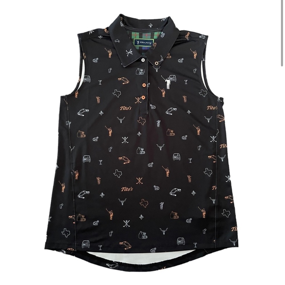 William Murray x Tito’s Vodka women’s golf polo tank, Size L